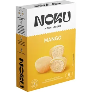 Mochi de Crema Helada de Mango Envuelta en Suave Masa de Arroz sin Gluten Noku