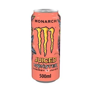 Monster Energy Juiced Monarch Bebida Energética con Ligero Sabor a Nectarina y Melocotón Lata de 500ml 500 ML