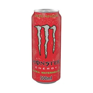 Monster Ultra Watermelon Energy Bebida Energética sin Azúcar con Sabor a Sandía Lata de 500ml 5000 ML