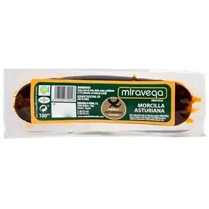 Miravega Morcilla Asturiana Ahumada con Leña de Roble y Elaborada sin Gluten Miravega 100 G. 80 G