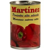 Pimiento Morrón Entero Martinez, Lata 250 G