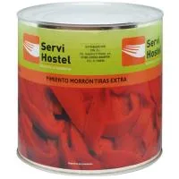 Pimiento Morrón Extra en Tiras Servihostel, Lata 3 Kg