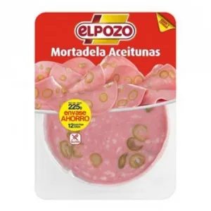 Mortadela de Aceitunas en Lonchas el Pozo sin Gluten 225 G
