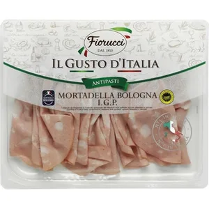 Mortadela Italiana en Lonchas IGP Bolonia sin Gluten sin Lactosa Fiorucci