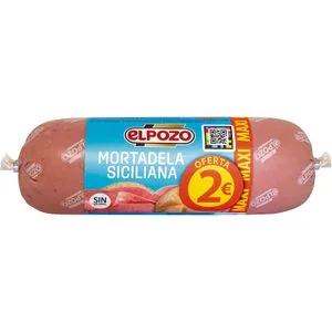 Mortadela Siciliana Fina Elpozo, Pieza 500 G