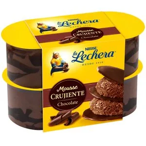 Mousse de Chocolate Crujiente Pack de 4 4 X 57 Gr