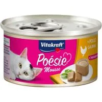 Mousse de Pollo para Gato Poesie Vitakraft, Lata 85 G