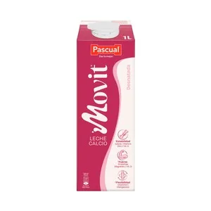 Pascual Movit Leche Desnatada de Vaca, con Calcio y con Alto Contenido en Vitamina D  1 L. 1000 ML