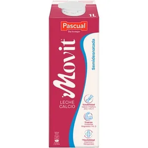 Movit Leche Semidesnatada con Calcio Pascual 1 L