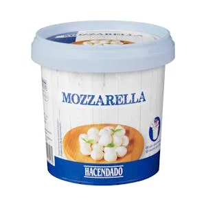 Mozzarella Fresca de Vaca Hacendado en Perlas 0.3 KG