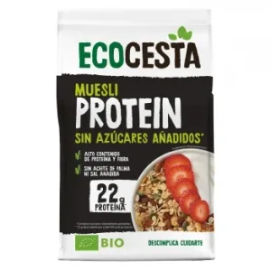 Muesli Alto en Proteína Ecológico Ecocesta sin Azúcar Añadido 375 G.