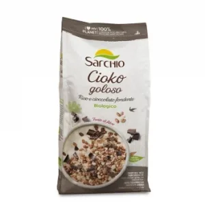 Muesli con Pepitas de Chocolate Ecológico Sarchio sin Gluen 200 G.