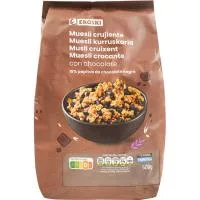 Muesli Crujiente con Chocolate Eroski, Bolsa 500 G