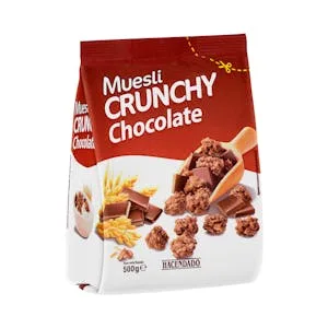 Muesli Crunchy Hacendado con Chocolate 0.5 KG