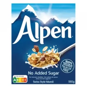 Muesli Estilo Suizo Alpen sin Azúcar Añadido 560 G.