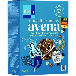 Muesly Crunchy Avena Chocolate Blanco y Cookies Kolln