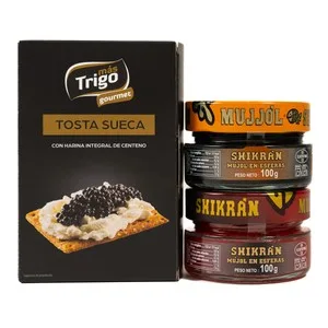 Shikrán Mujjol Negro/rojo 2x100 G + Tosta Gratis. 200 G