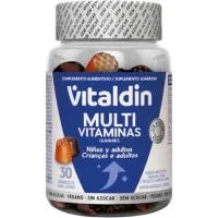 Multivitaminas Niños-adultos Vitaldin, 30 Uds, Bote 75 G