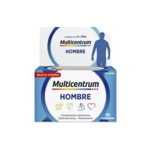 Multivitamínico y Multimineral en Comprimidos Hombre Multicentrum sin Gluten 30 Ud.