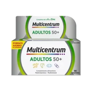 Multivitamínico y Multimineral en Comprimidos Select 50+ Multicentrum sin Gluten 90 Ud.
