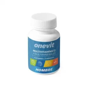 Multivitamínico y Multiminerales Hombre en Cápsulas Onevit sin Gluten y sin Lactosa 45 Ud.