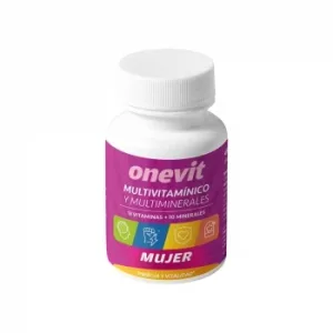 Multivitamínico y Multiminerales Mujer en Cápsulas Onevit sin Gluten y sin Lactosa 45 Ud.