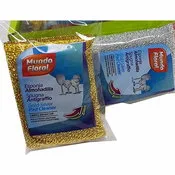 Mundo Floral Almohadilla Oro Plata 40017.