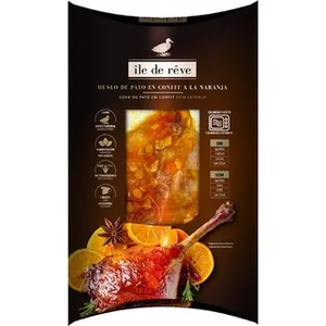 Muslo de Pato en Confit a la Naranja  ILE de Reve 250 G