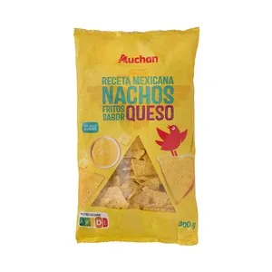 Producto Alcampo Nachos Fritos de Maíz con Sabor a Queso 300 G.