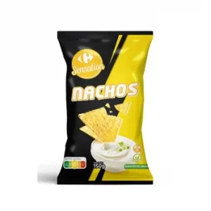 Nachos Sabor Original Sensation Carrefour sin Gluten 150 G.