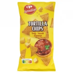 Nachos Sabor Queso Tortilla Chips Sensation Carrefour 200 G.