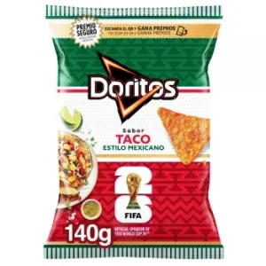 Nachos Sabor Taco Estilo Mejicano Doritos 140 G.