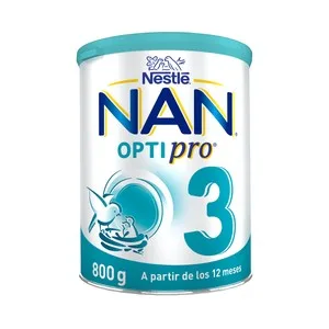 NAN Optipro 3 Leche en Polvo de Crecimiento, a Partir de 12 Meses 800 G.