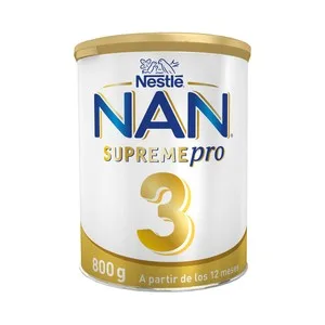 NAN Supeme Pro Leche (3) de Crecimiento, sin Aceite de Palma, a Partir de 12 Meses 800 G.