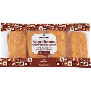 Napolitanas Chocolate 8 Unidades 320 Gr
