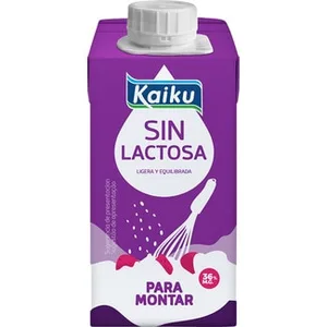 Nata Líquida para Montar sin Lactosa  Kaiku 200 ML