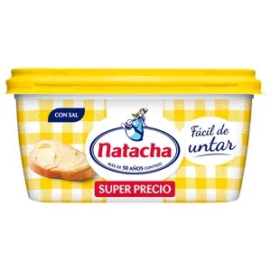 Natacha Tarrina de Materia Grasa Fácil de Untar 20% con Sal 450 G.