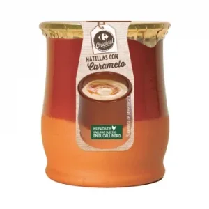 Natillas al Huevo con Caramelo Carrefour sin Gluten 140 G.