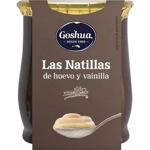 Natillas de Huevo y Vainilla sin Gluten  Goshua 140 G