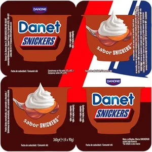 Natillas Sabor Snickers Pack 4 Danone Danet
