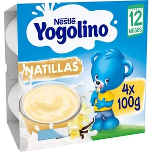 Natillas sin Gluten desde 12 Meses Pack 4 Nestle Yogolino