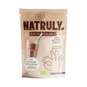 Natruly Cacao Soluble Ecológico sin Azúcares Añadidos 225 G.