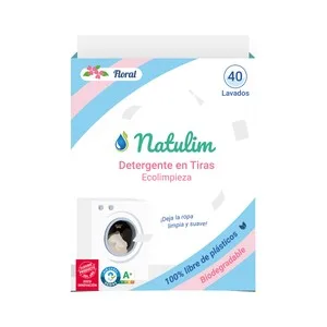 Natulim Detegente en Tiras Ecolimpieza Olor Floral 40 Lav. 40 UD