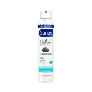 Sanex Natur Protect Desodorante para Mujer en Spray con Efecto Anti Manchas Blancas 200 Ml.