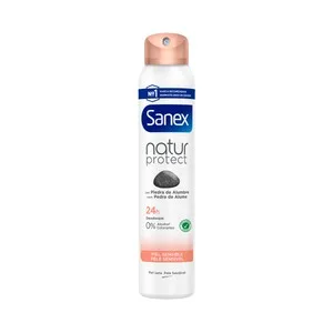 Sanex Natur Protect Desodorante Spray para Mujer, Antitranspirante 24 H, Especial Pieles Sensibles 200 Ml.