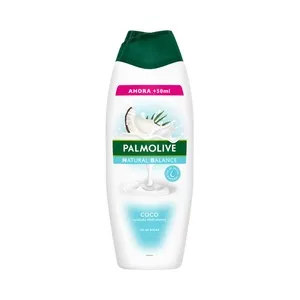 Palmolive Natural Balance Gel de Baño o Ducha Textura Crema, con Leche Nutritiva y Extracto de Coco 600 Ml.