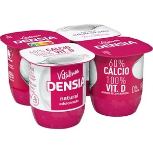 Natural Desnatado 0% M.g. con Calcio Edulcorado Pack 4 Danone Densia