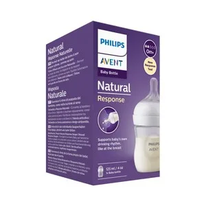 Avent Natural Response de Philips Biberón de 125 Ml. con Tetina Flujo 2, para Más de 0 Meses.
