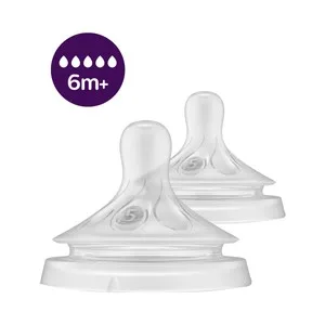 Avent Natural Response Teat de Philips Tetinas de Flujo Ultra Rápido (5) para Bebés de Más de 6 Meses 2 Uds.
