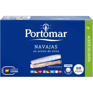 Navajas en Aceite de Oliva Portomar